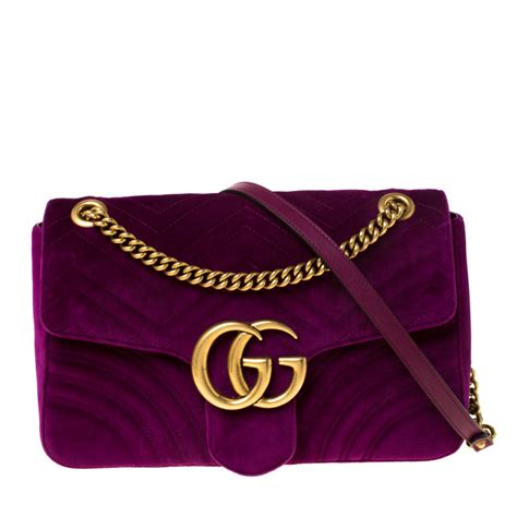 gucci purple velvet purse|gucci purple bag.